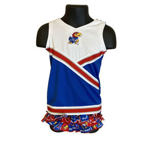 Pro Edge Girls Kansas Jayhawks Dress Size 6-9 Months Cheerleading Basketball